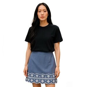 Talbots Women’s Blue Chambray Size 12 Pencil Skirt